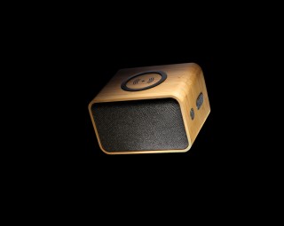 Altavoz de bambú inalámbrico de 5w reciclado personalizado